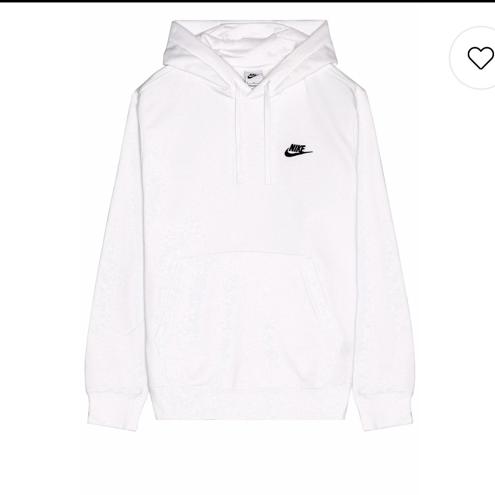 Nike White Pullover Hoodie